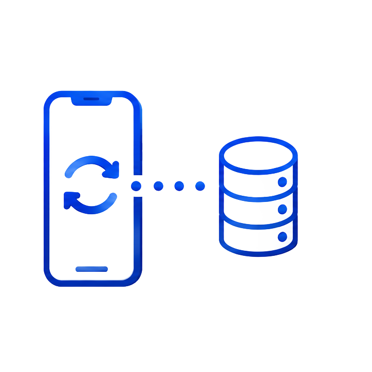 EmpTrack AI auto-sync — uploads encrypted data when connection resumes